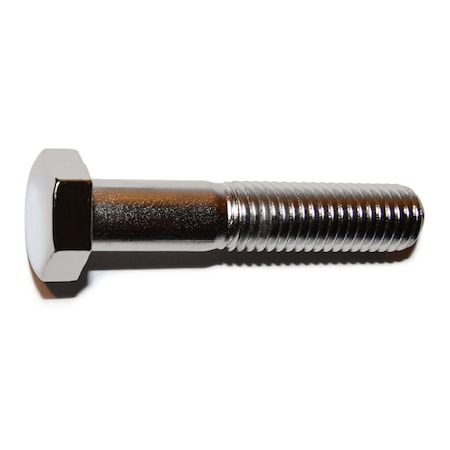 Midwest Fastener Class 8.8, M12-1.75 Hex Head Cap Screw, Chrome Plated Steel, 60 mm L, 5 PK 79986